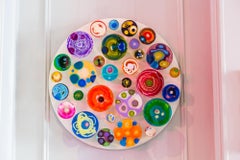 Hypochondria 30 pieces, Bright coloured smears, bump and blobs on Petri Dishes.