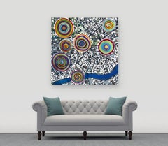 Klari Reis, Thames Ripple, Mixed Media on Floating Aluminium Panel