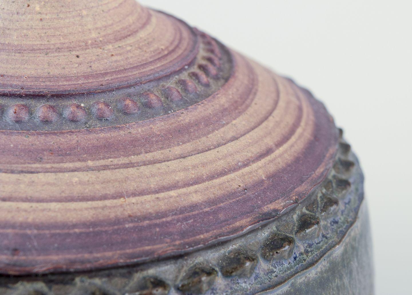 Klas-Göran Klaesson for Höganäs, Sweden.  Table lamp of stoneware,  1970s For Sale 1