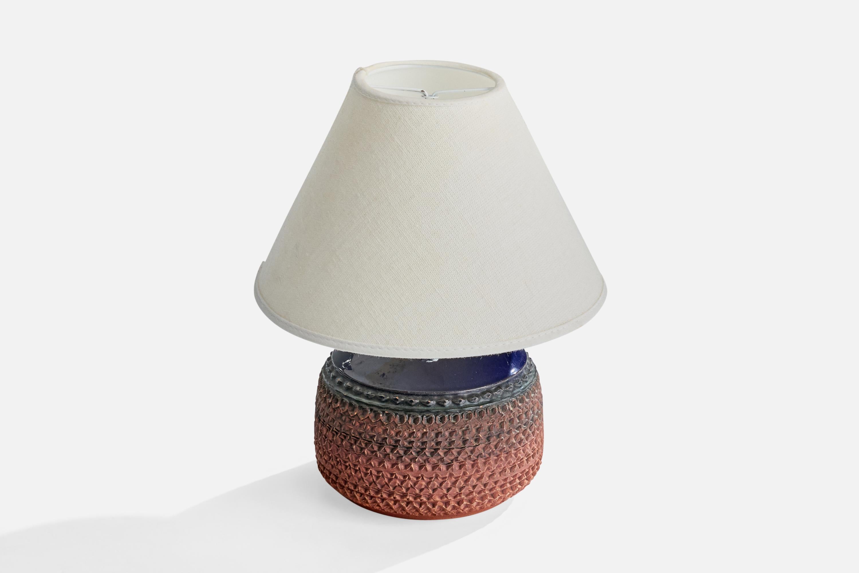 Mid-Century Modern Klase Höganäs, lampe de table, céramique, Suède, années 1960 en vente