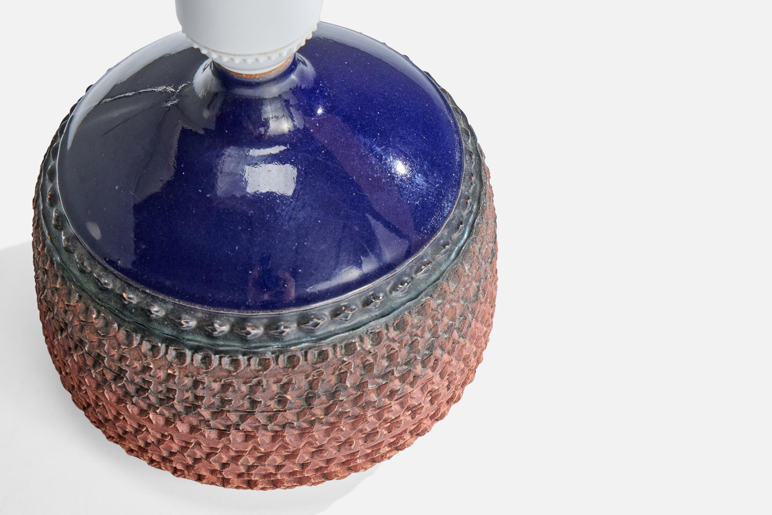 Suédois Klase Höganäs, lampe de table, céramique, Suède, années 1960 en vente