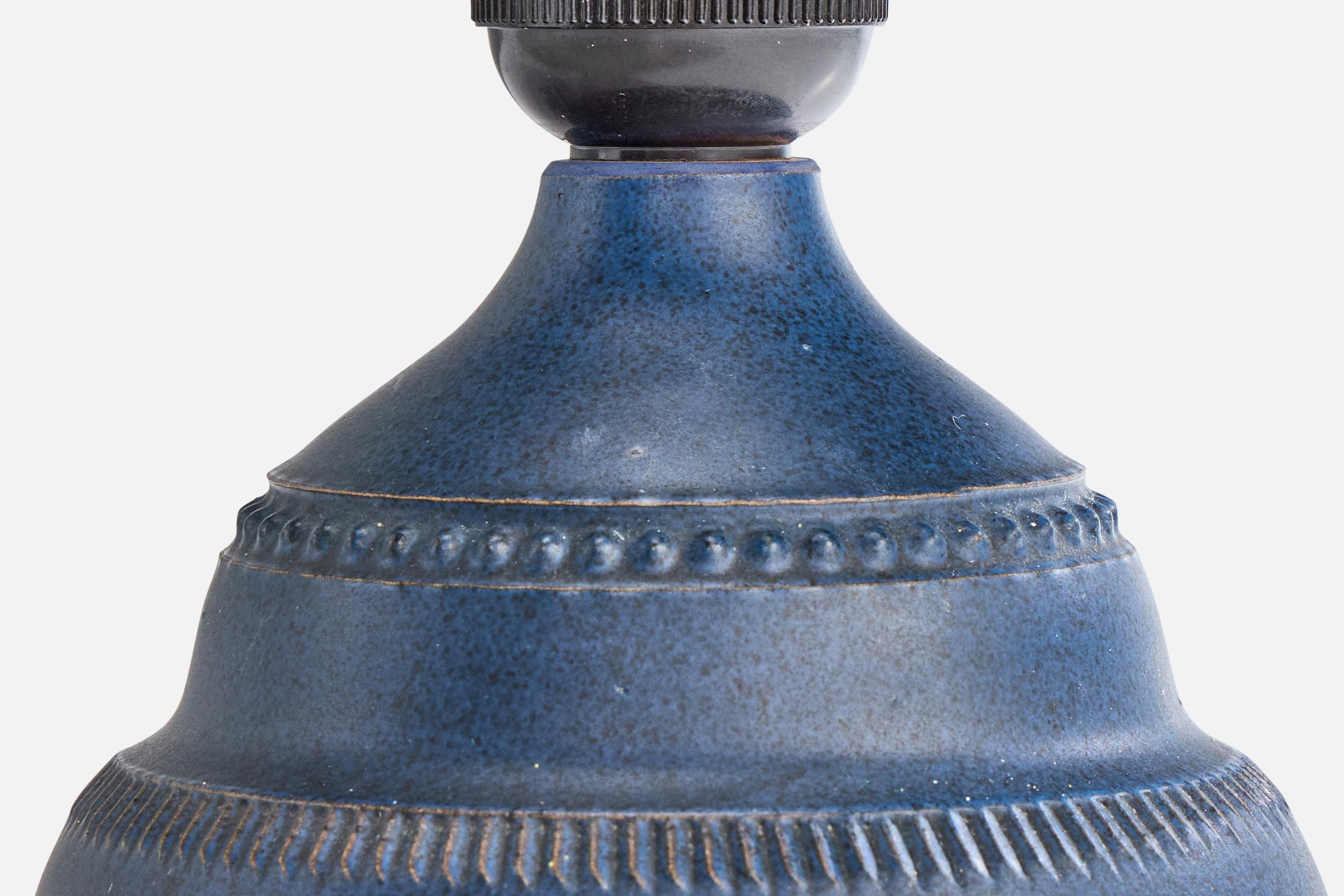Mid-20th Century Klase Höganäs, Table Lamp, Ceramic, Sweden, 1960s For Sale
