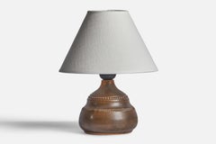 Klase Höganäs, Table Lamp, Stoneware, Sweden, 1960s