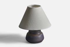 Klase Höganäs, Table Lamp, Stoneware, Sweden, 1960s