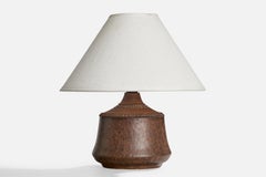 Klase Höganäs, Table Lamp, Stoneware, Sweden, 1960s