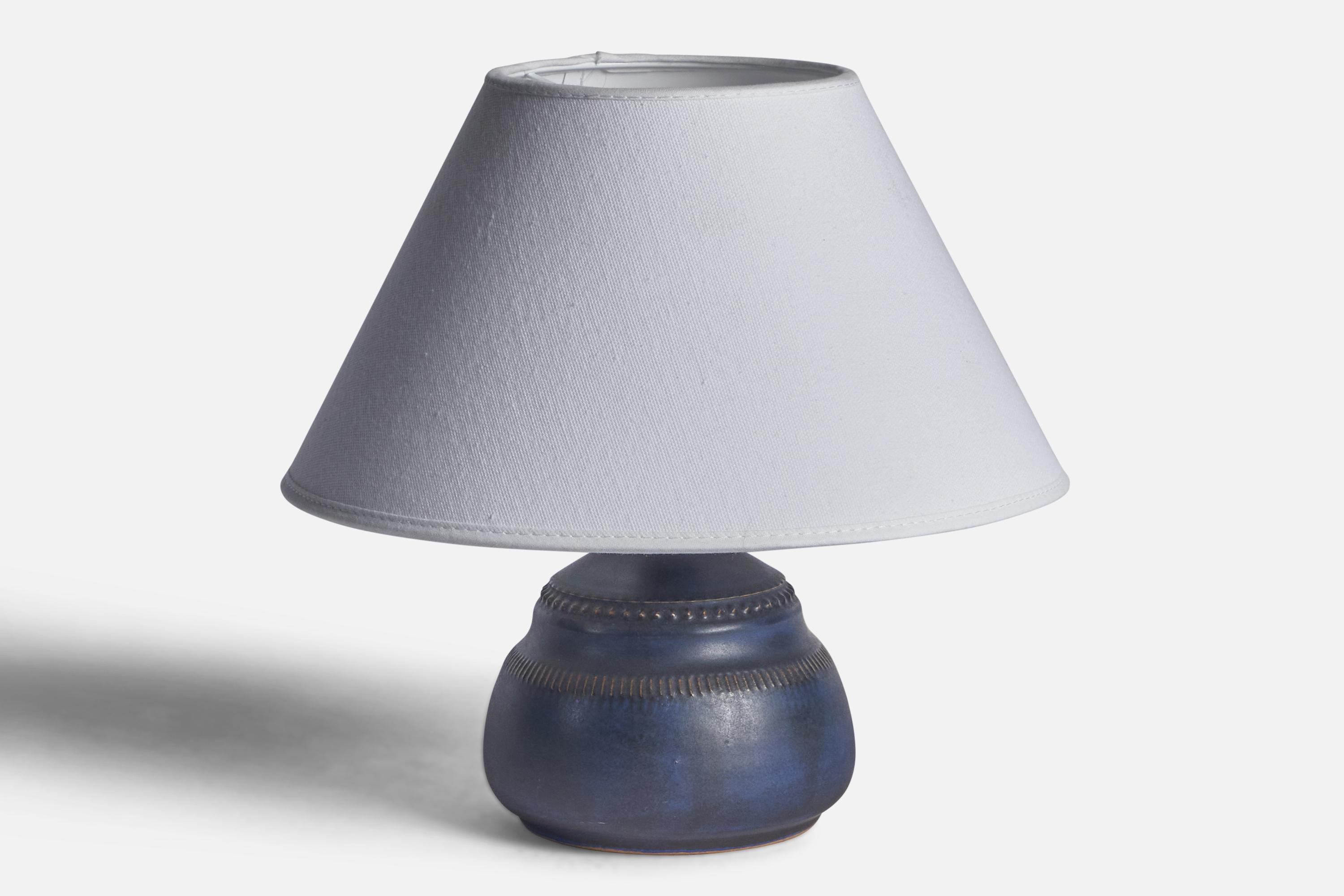 Mid-Century Modern Klase Höganäs, lampe de table, grès, Suède, années 1960 en vente
