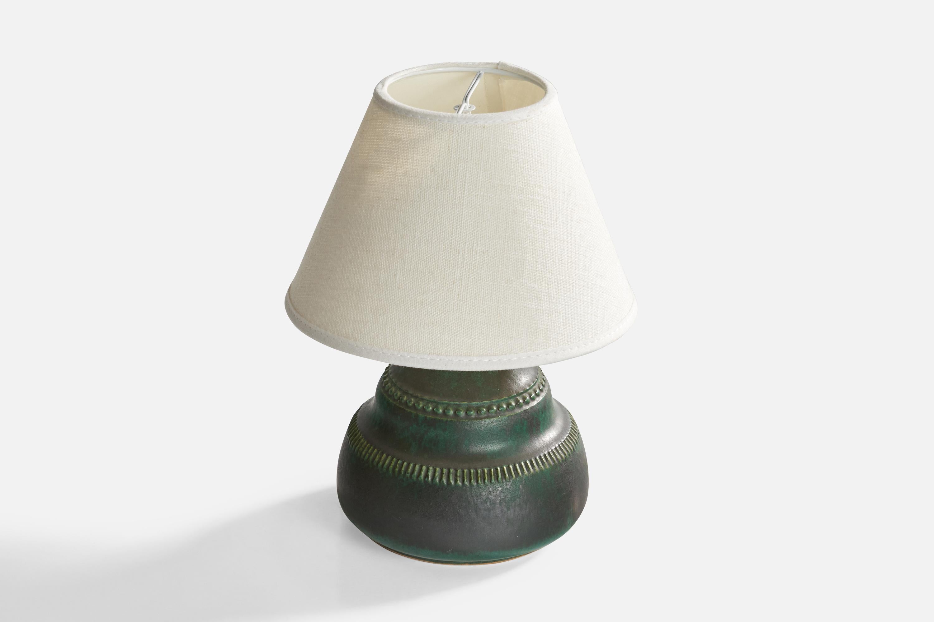 Scandinave moderne Klase Höganäs, lampe de table, grès, Suède, années 1960 en vente