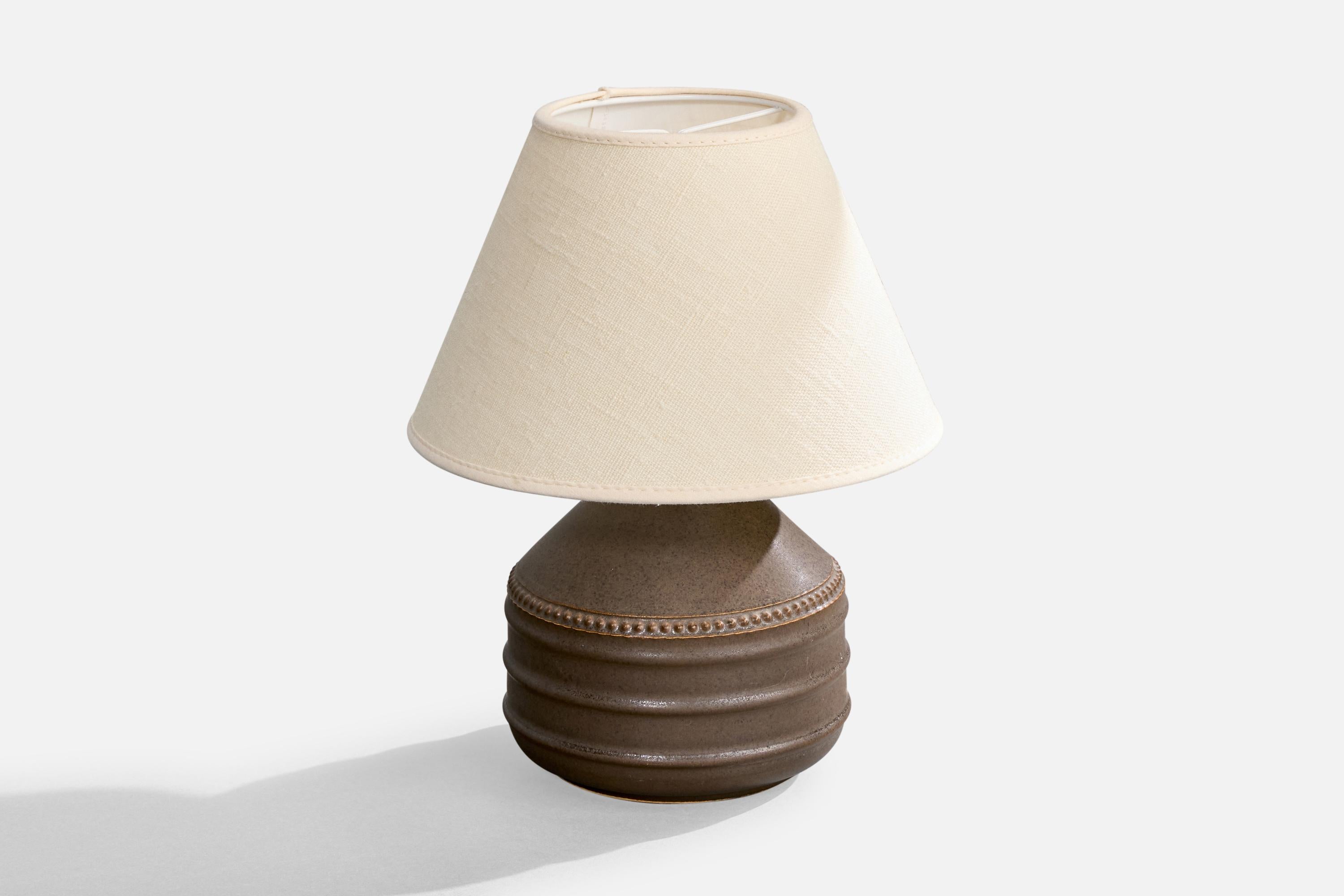 Mid-Century Modern Klase Höganäs, lampe de table, grès, Suède, années 1960 en vente