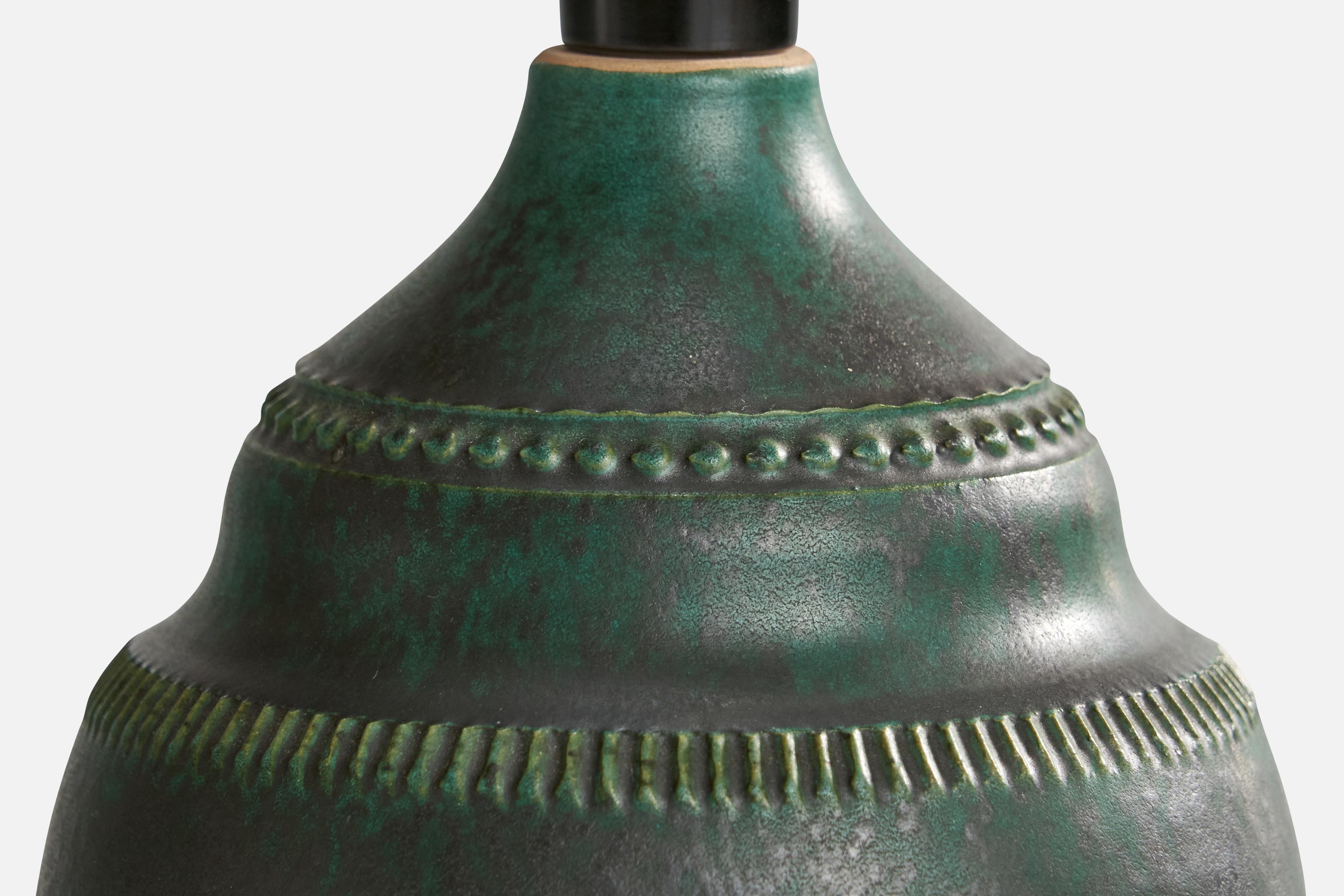 Klase Höganäs, lampe de table, grès, Suède, années 1960 Bon état - En vente à High Point, NC