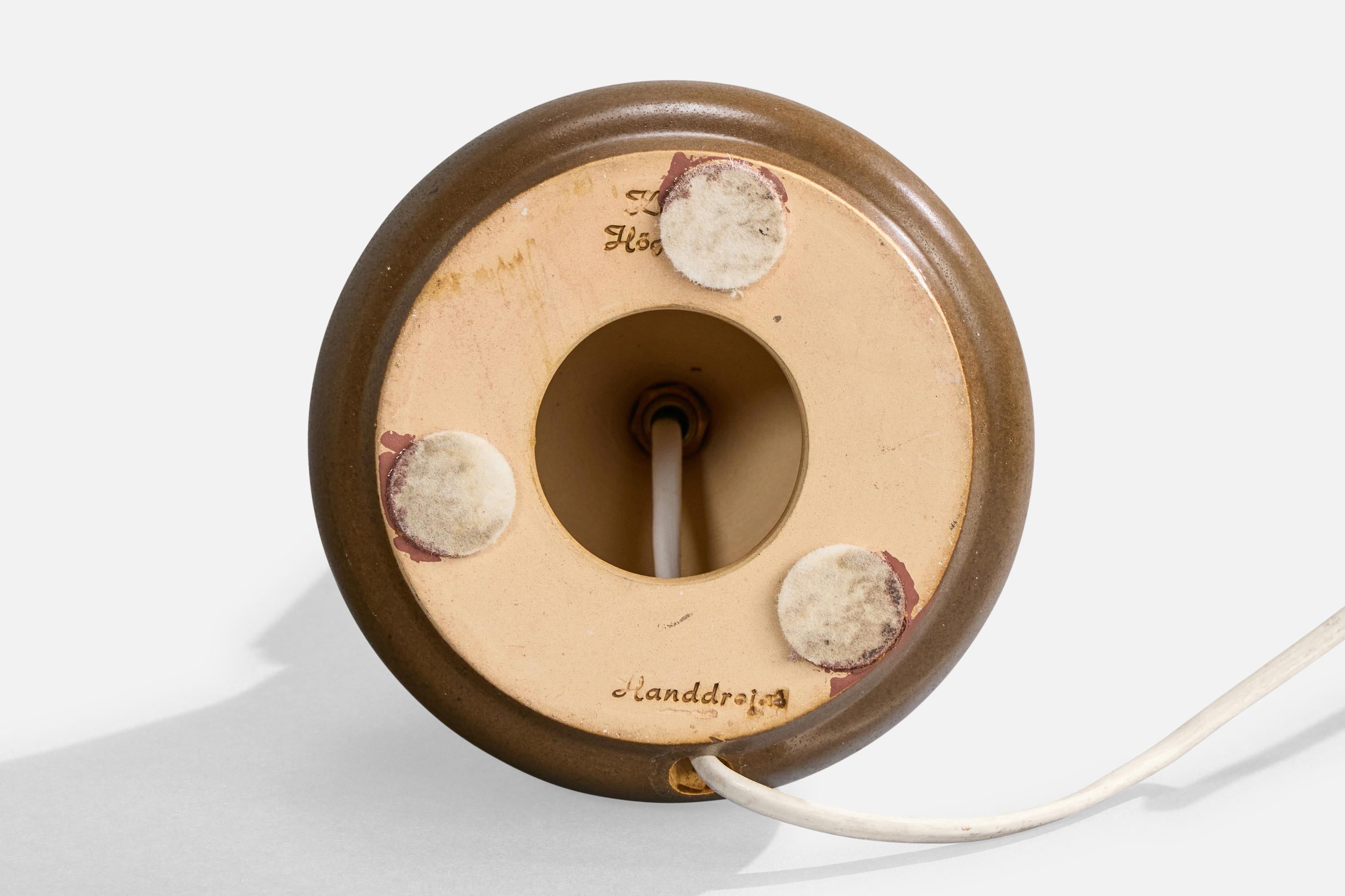 Grès Klase Höganäs, lampe de table, grès, Suède, années 1960 en vente