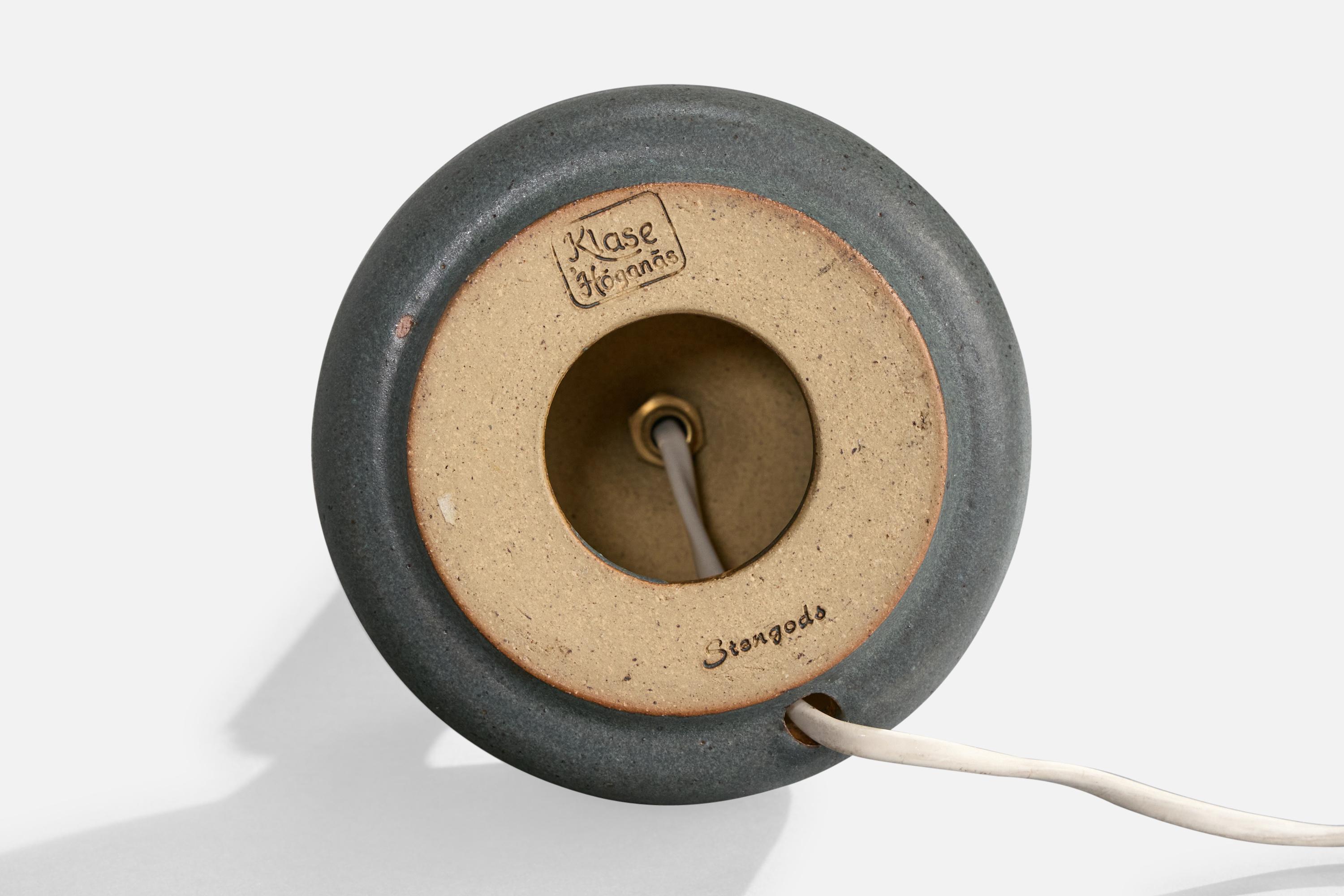 Klase Höganäs, lampe de table, grès, Suède, années 1960 en vente 1