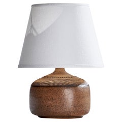 Klase Höganäs, Table Lamp, Stoneware, Sweden, 1960s
