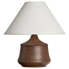 Klase Höganäs, Table Lamp, Stoneware, Sweden, 1960s