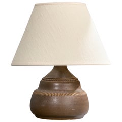 Klase Höganäs, Table Lamp, Stoneware, Sweden, 1960s