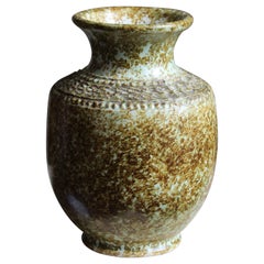 Klase Höganäs, Vase, Glazed Stoneware, Sweden, 1950s