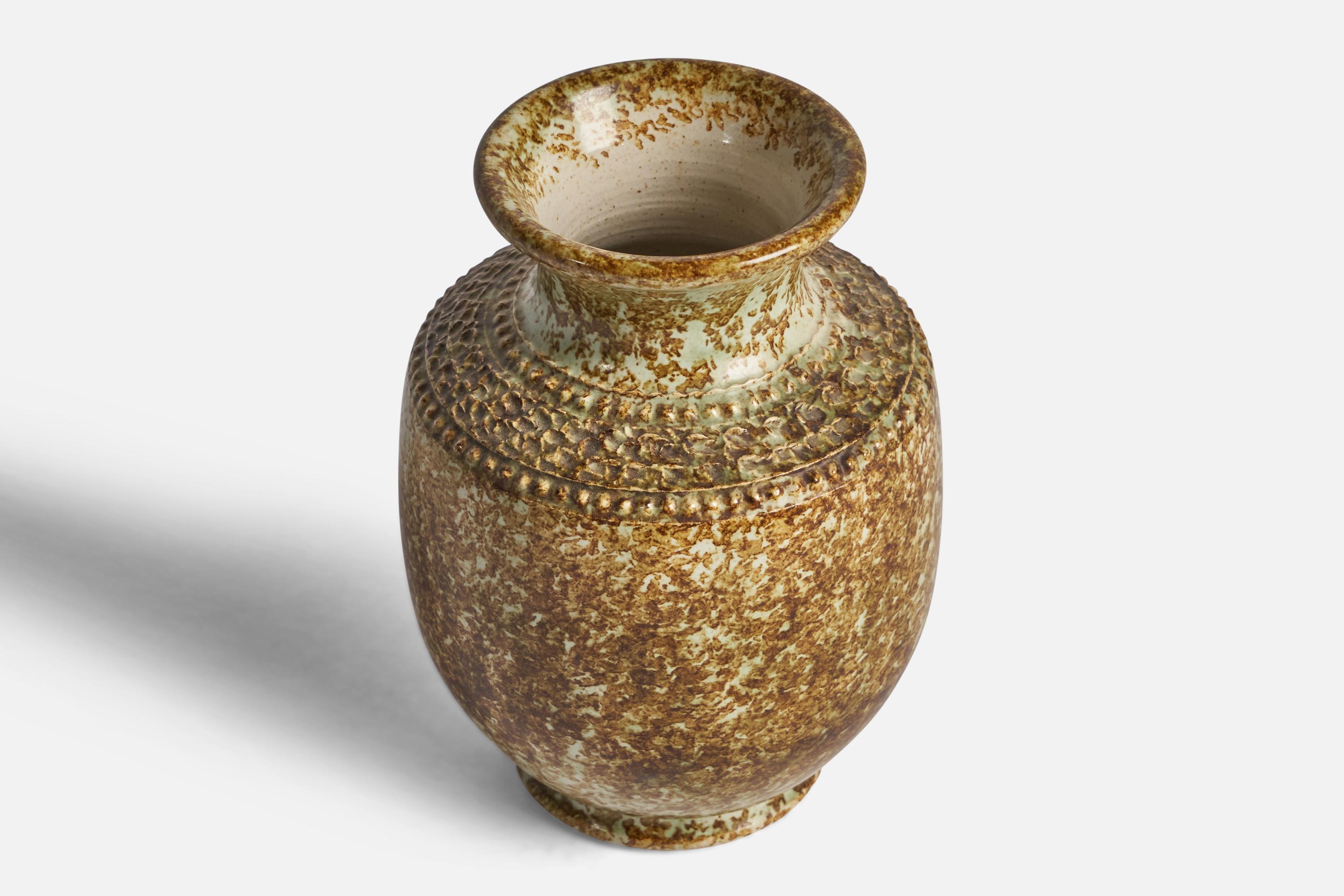 Modern Klase Höganäs, Vase, Stoneware, Sweden, 1960s For Sale