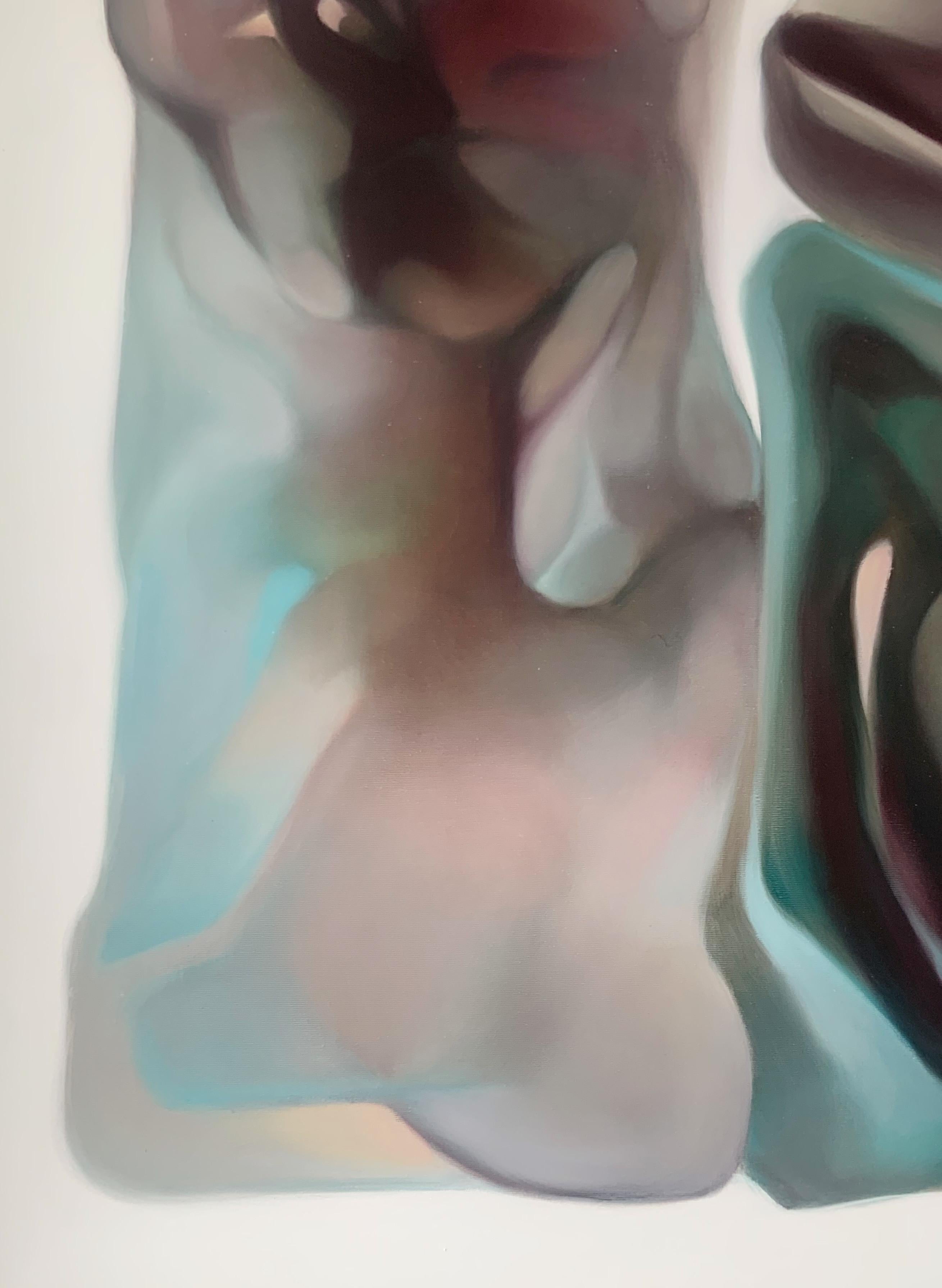 Formations 2. Quadro astratto a olio su tela, artista polacco - Painting di Klaudia Lata