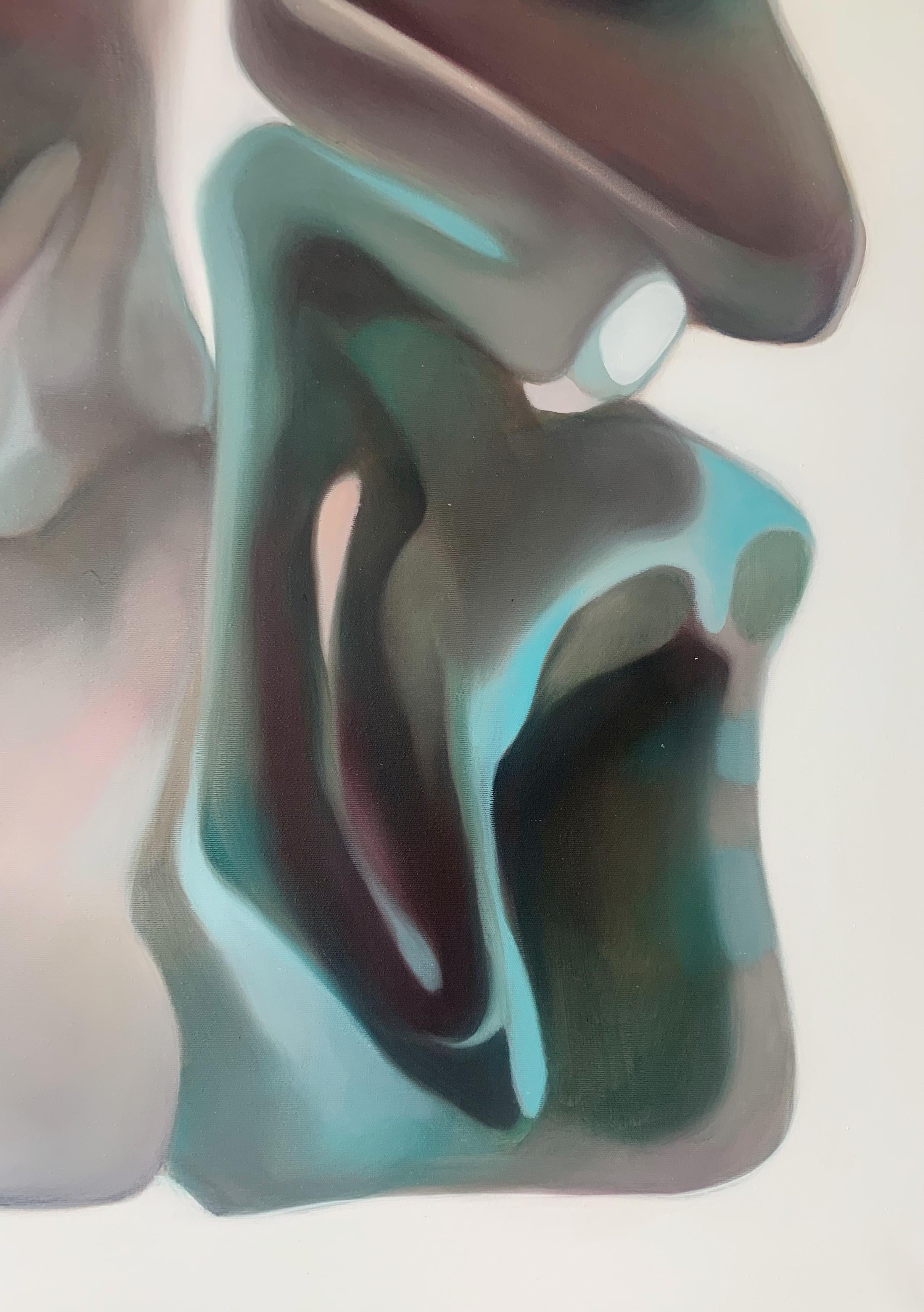 Formations 2. Quadro astratto a olio su tela, artista polacco - Painting Contemporaneo di Klaudia Lata