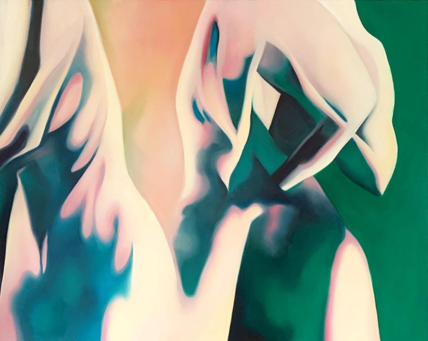 Klaudia Lata Abstract Painting - Forming 6 - Contemporary oil abstract painting by Polish Young Artist