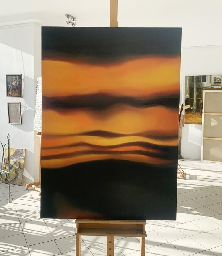 Klaudia Lata Moving 1 Contemporary oil abstract painting by Polish