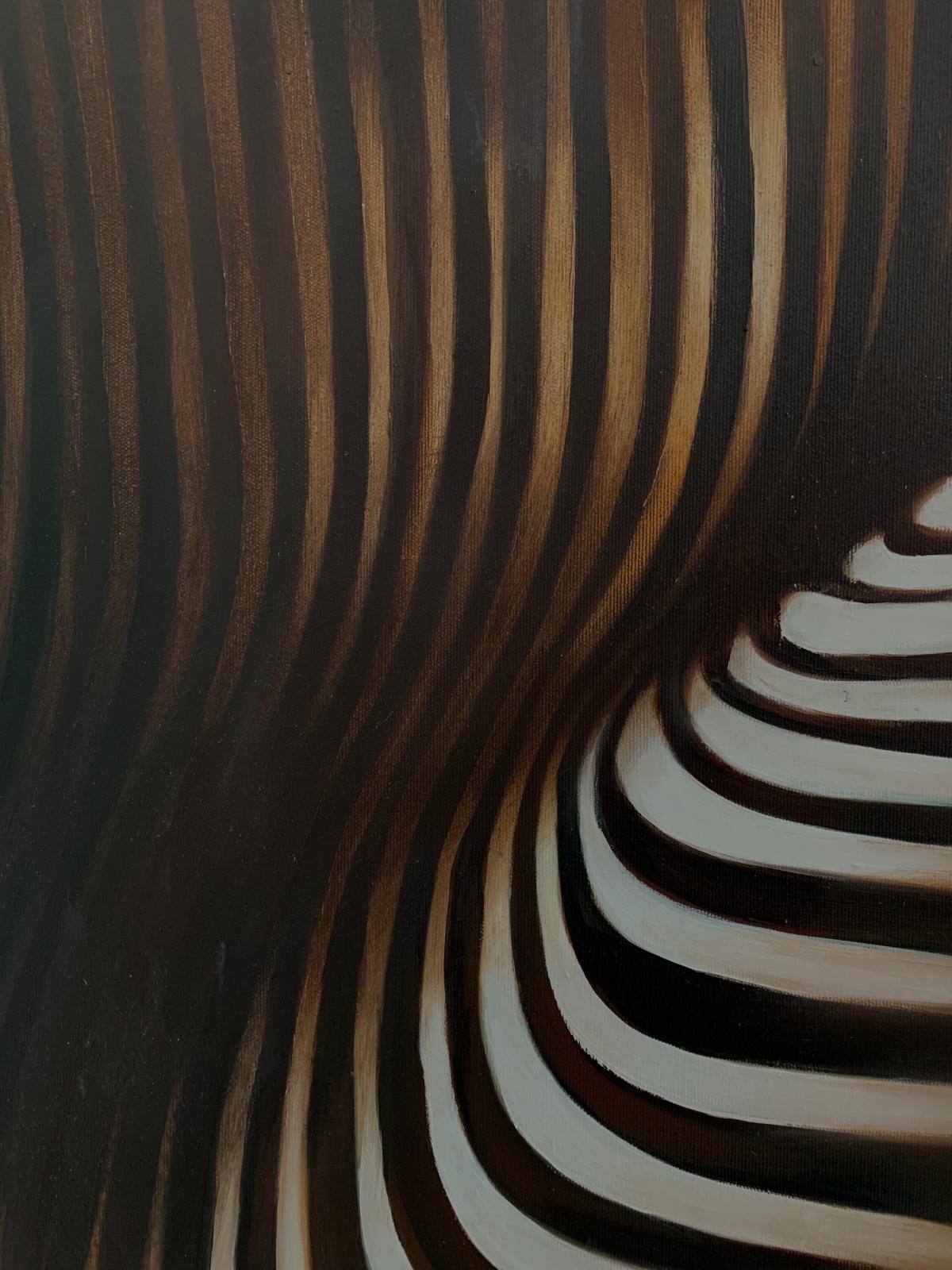 Disinteressato II- XXI secolo, Arte giovane, Pittura astratta, Colori scuri in vendita 1