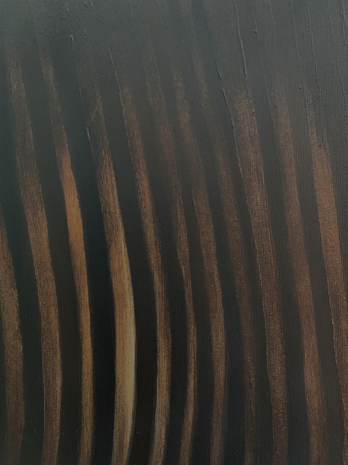 Disinteressato II- XXI secolo, Arte giovane, Pittura astratta, Colori scuri in vendita 2