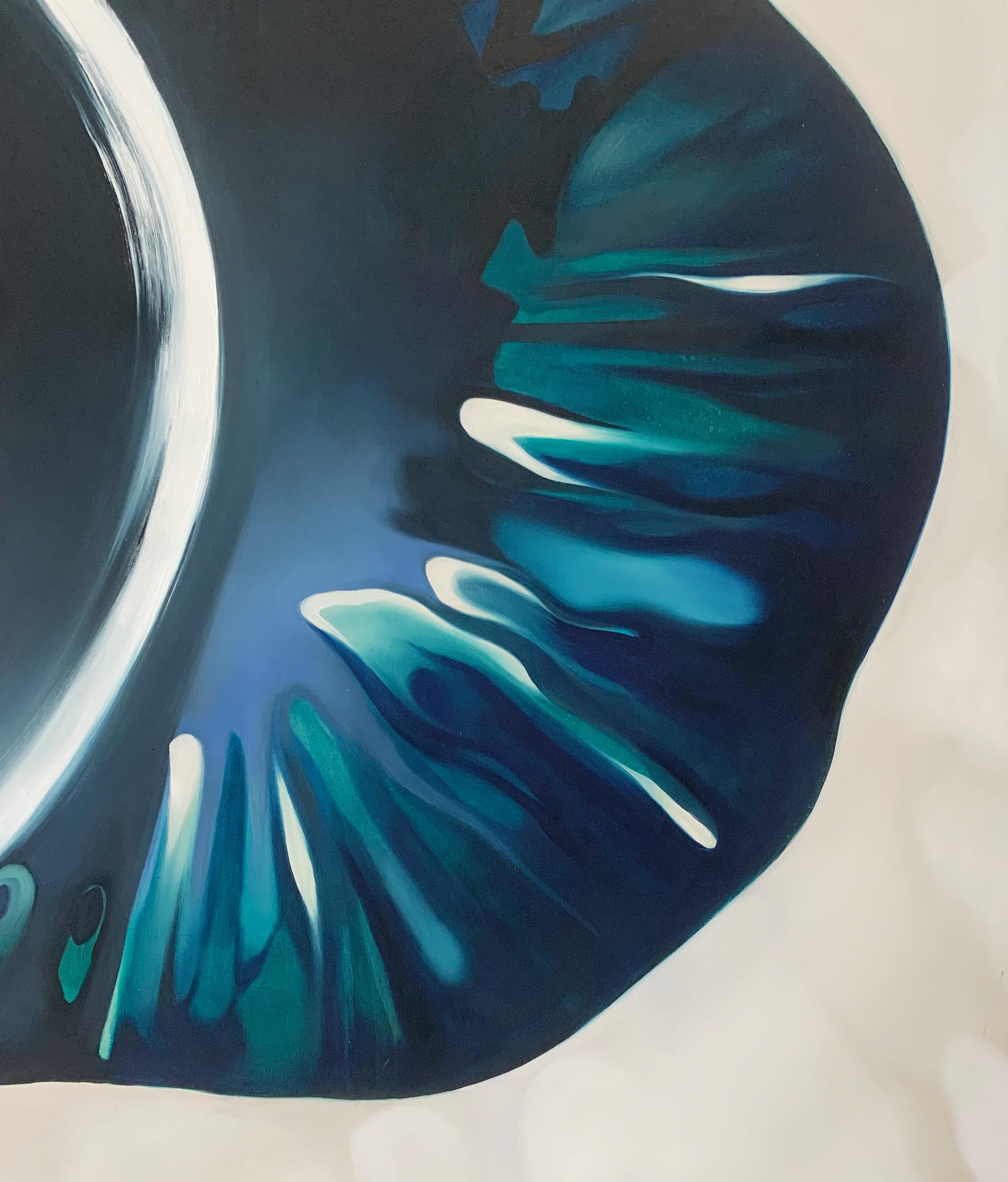 Trasformazione 3. Pittura astratta a olio su tela, scala grande, artista polacco - Painting di Klaudia Lata