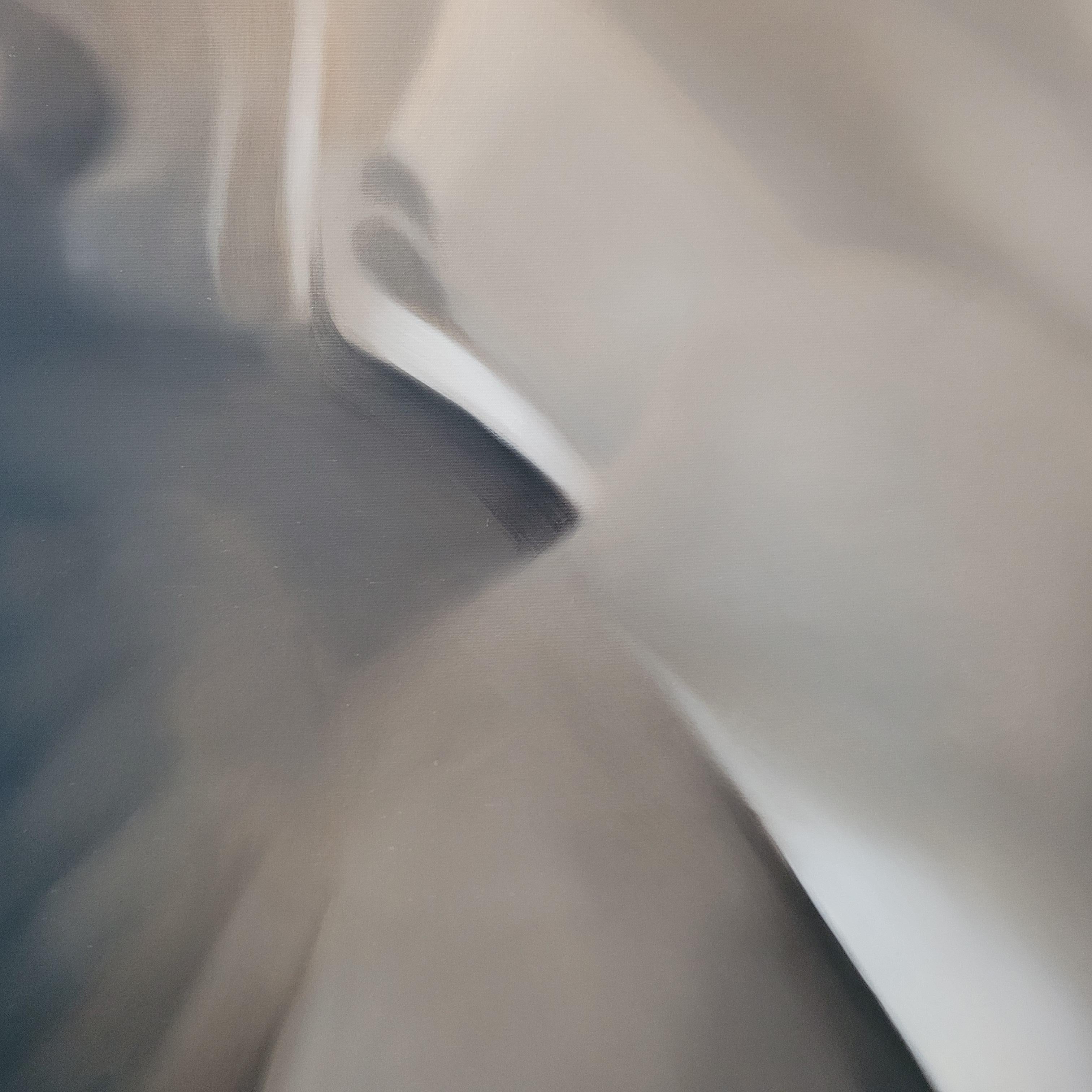 Senza titolo. Quadro astratto a olio su tela, scala grande, artista polacco in vendita 5
