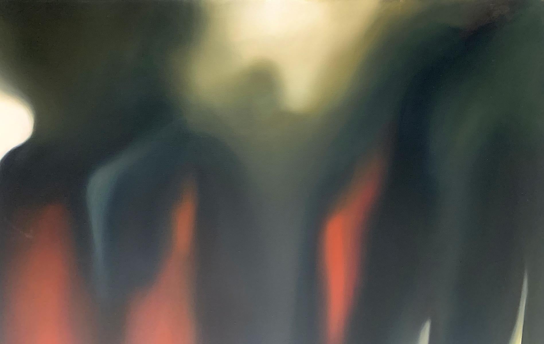 Senza titolo. Quadro astratto a olio su tela, scala grande, artista polacco - Painting Contemporaneo di Klaudia Lata