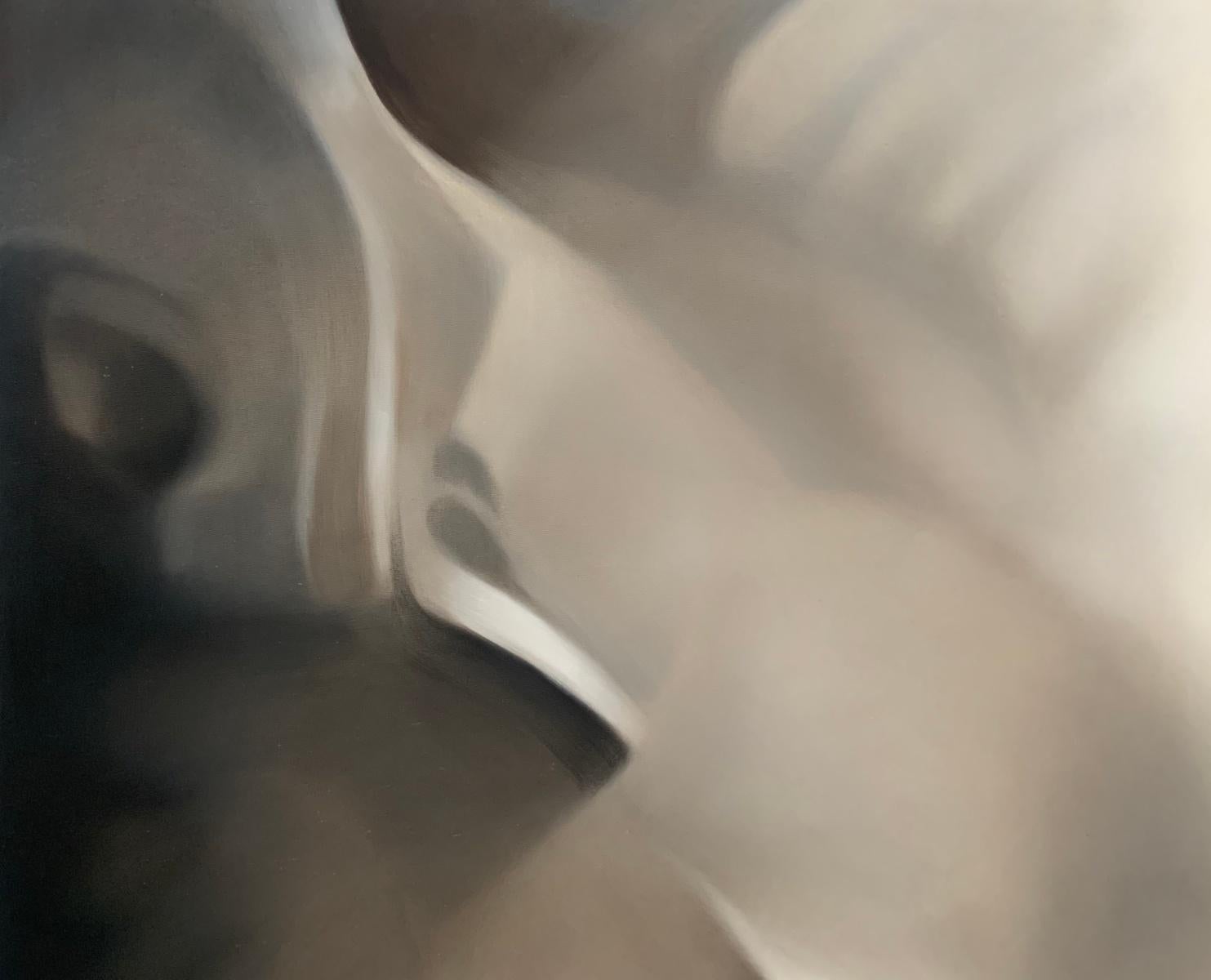 Senza titolo. Quadro astratto a olio su tela, scala grande, artista polacco - Painting Contemporaneo di Klaudia Lata