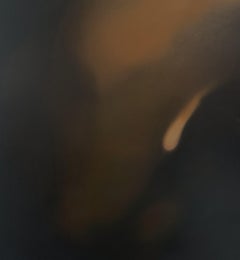 Untitled - Contemporary dark oil abstract painting, Young art, Polish artist