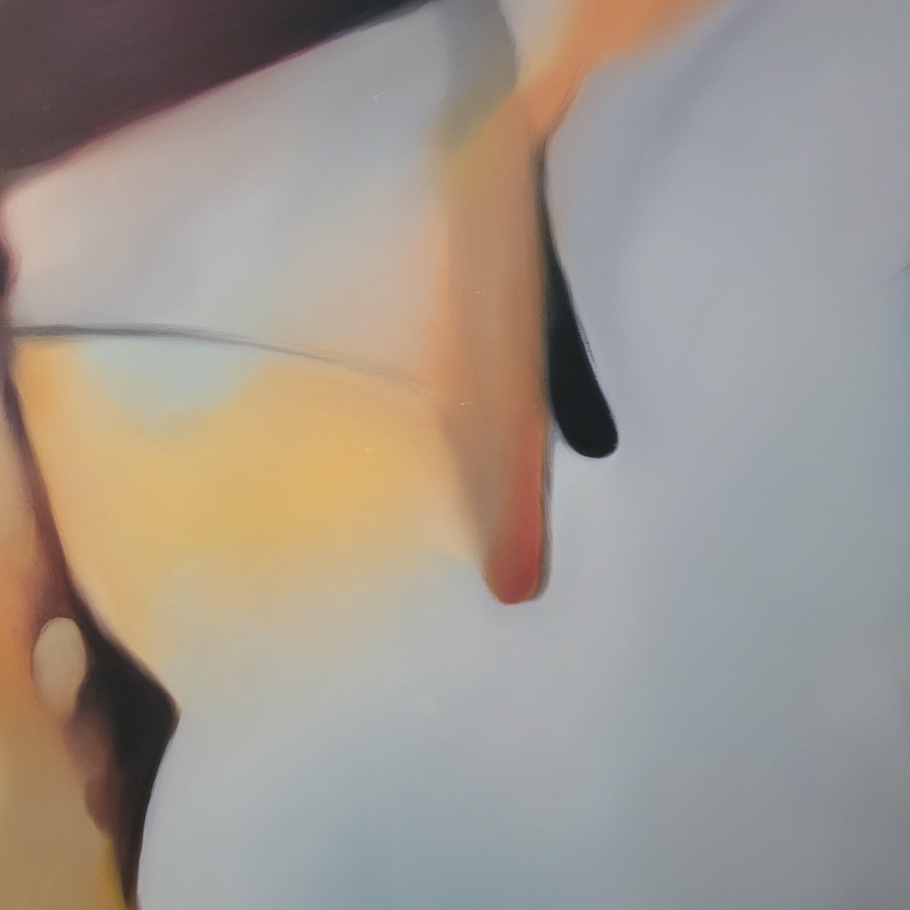 Senza titolo. Quadro astratto a olio contemporaneo di un giovane artista polacco, formato grande in vendita 5