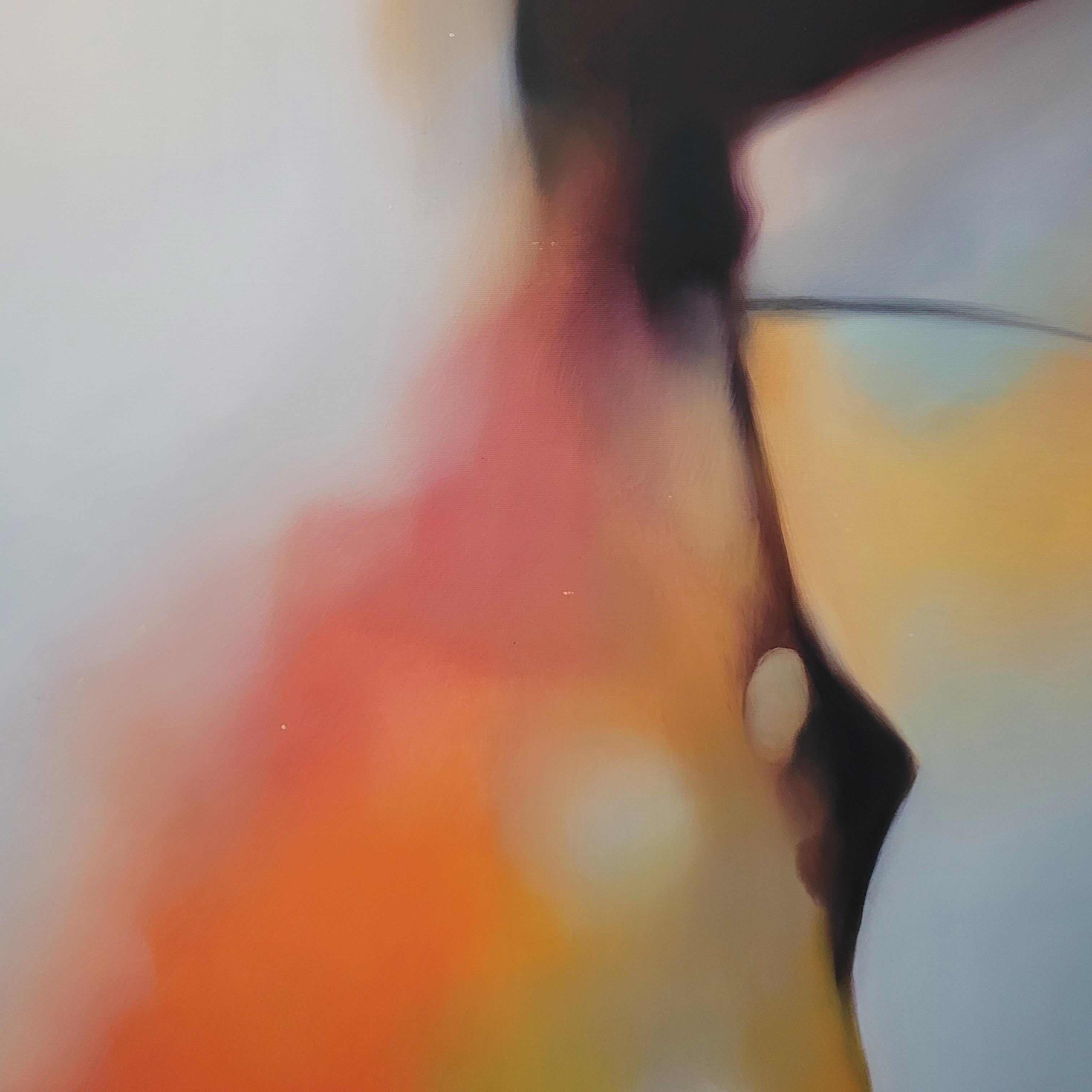 Senza titolo. Quadro astratto a olio contemporaneo di un giovane artista polacco, formato grande in vendita 6