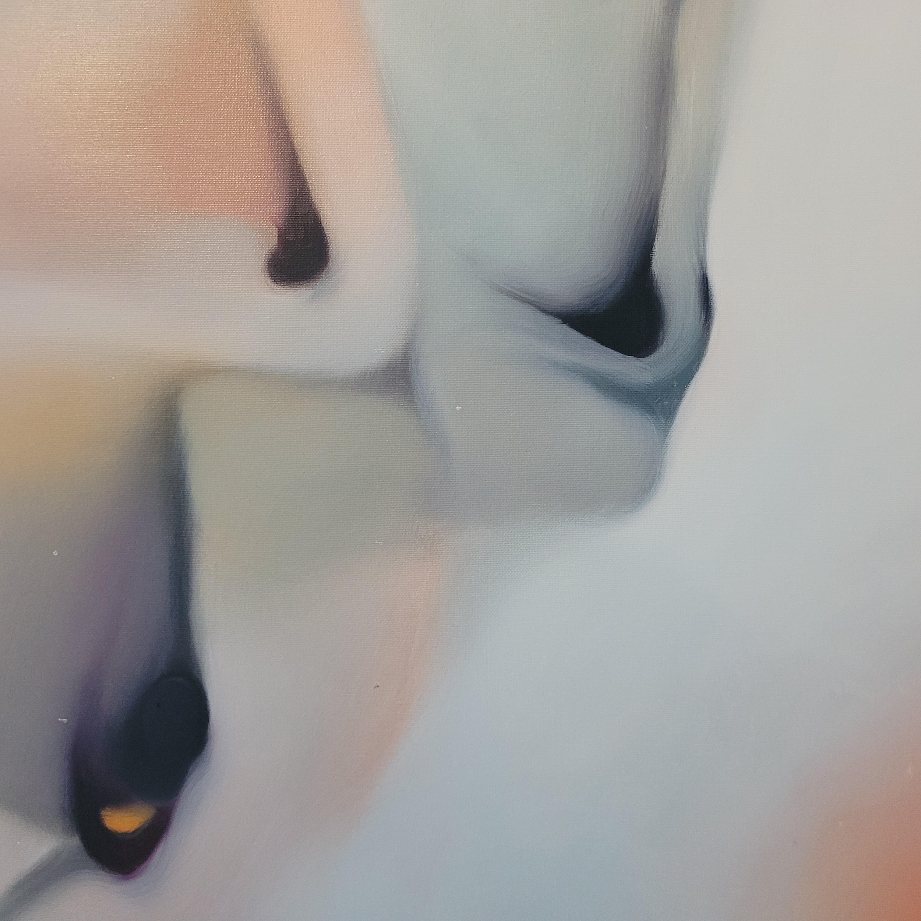 Senza titolo. Quadro astratto a olio contemporaneo di un giovane artista polacco, formato grande in vendita 7
