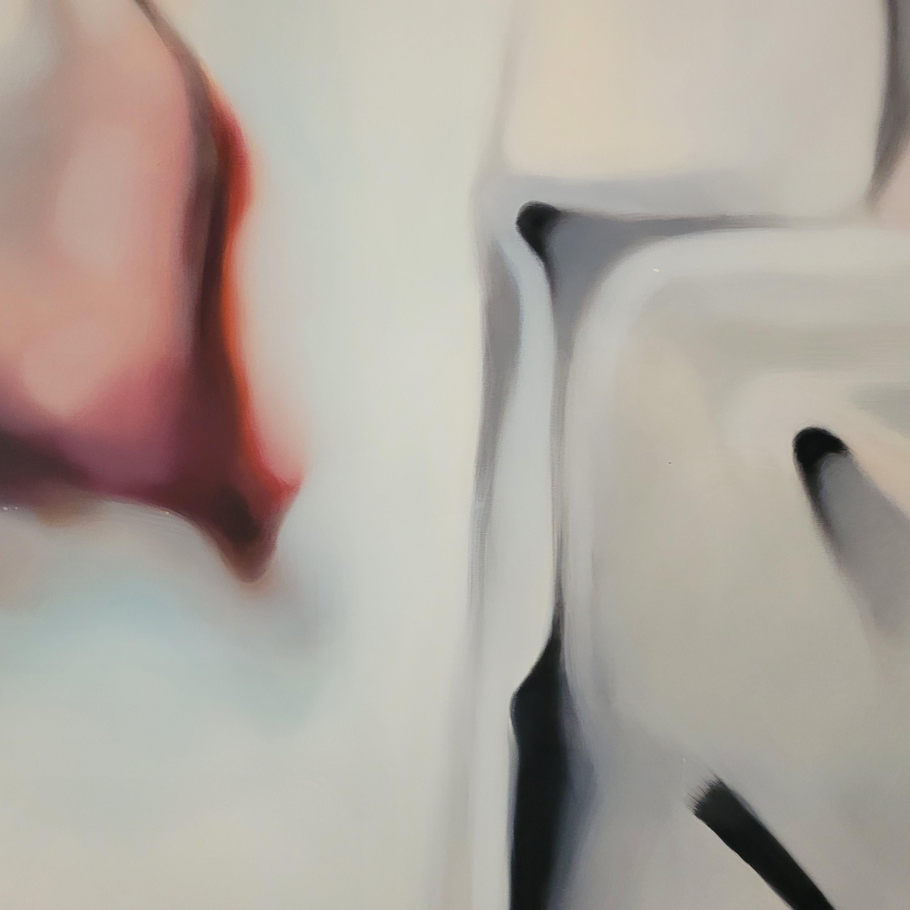 Senza titolo. Quadro astratto a olio contemporaneo di un giovane artista polacco, formato grande in vendita 7