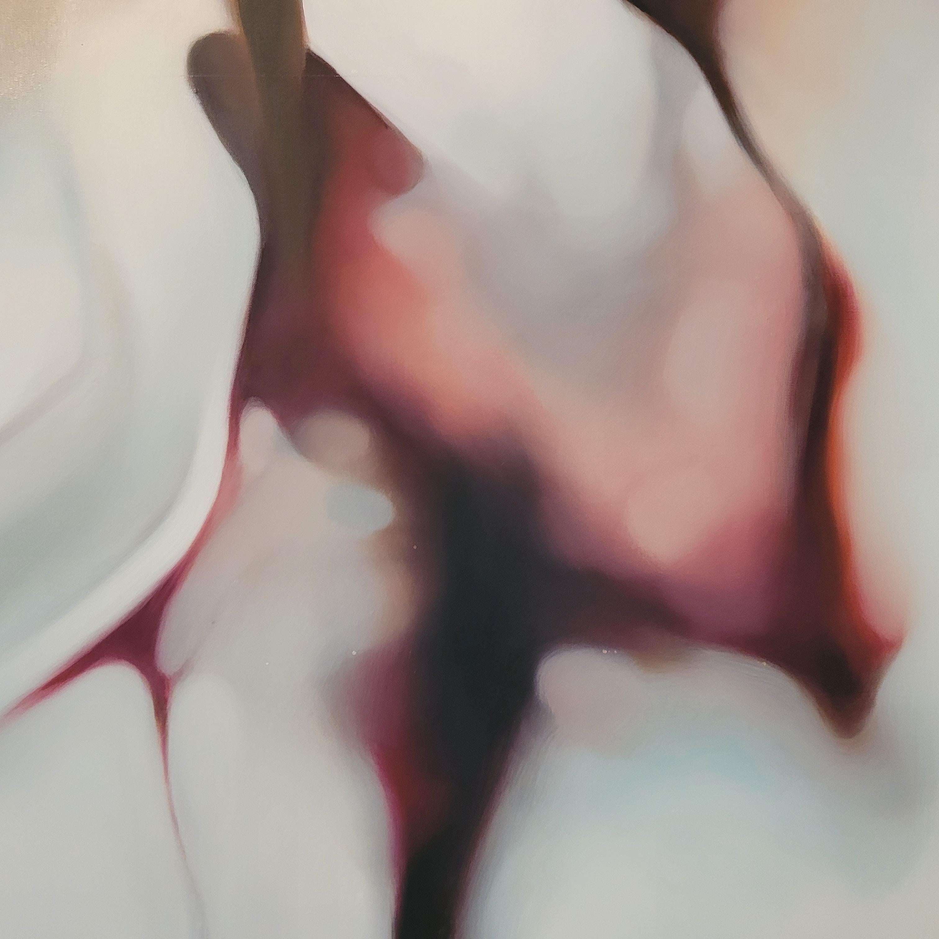 Senza titolo. Quadro astratto a olio contemporaneo di un giovane artista polacco, formato grande in vendita 8