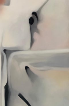 Senza titolo. Quadro astratto a olio contemporaneo di un giovane artista polacco, formato grande