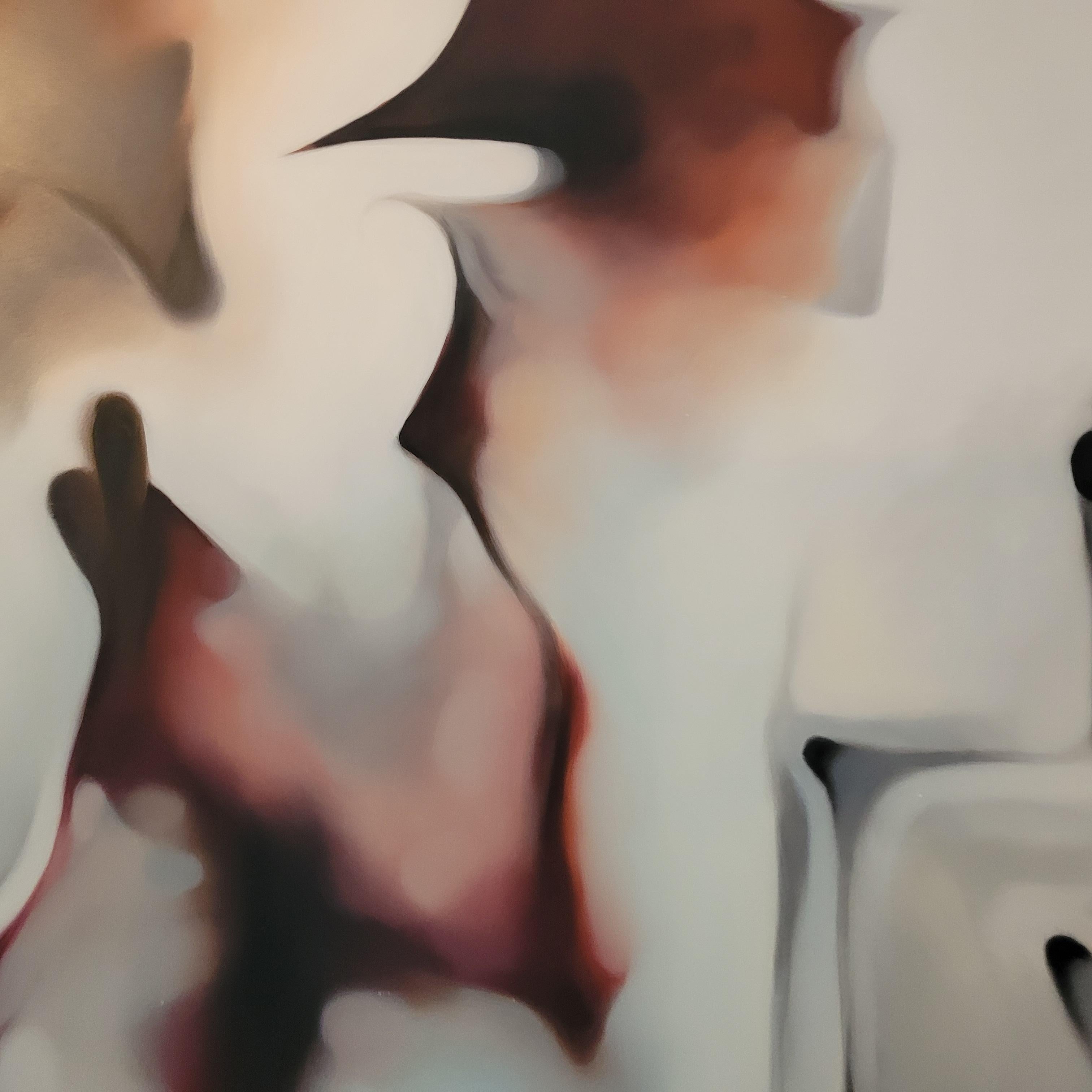 Senza titolo. Quadro astratto a olio contemporaneo di un giovane artista polacco, formato grande in vendita 3