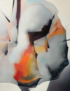 Sans titre. Peinture abstraite contemporaine à l'huile par un jeune artiste polonais, grand format