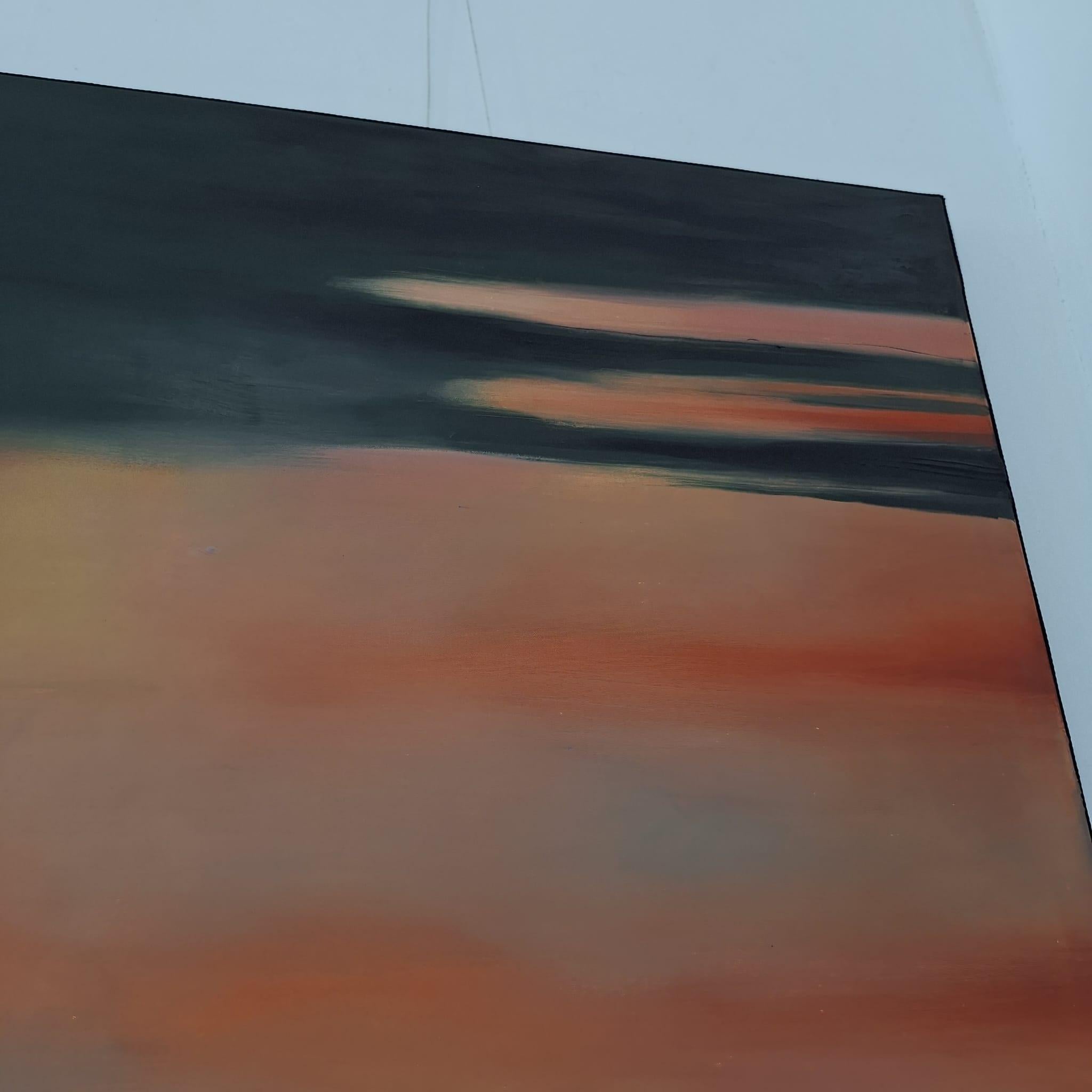 Unbetitelt. Zeitgenössisches abstraktes Ölgemälde eines jungen polnischen Künstlers im Angebot 5