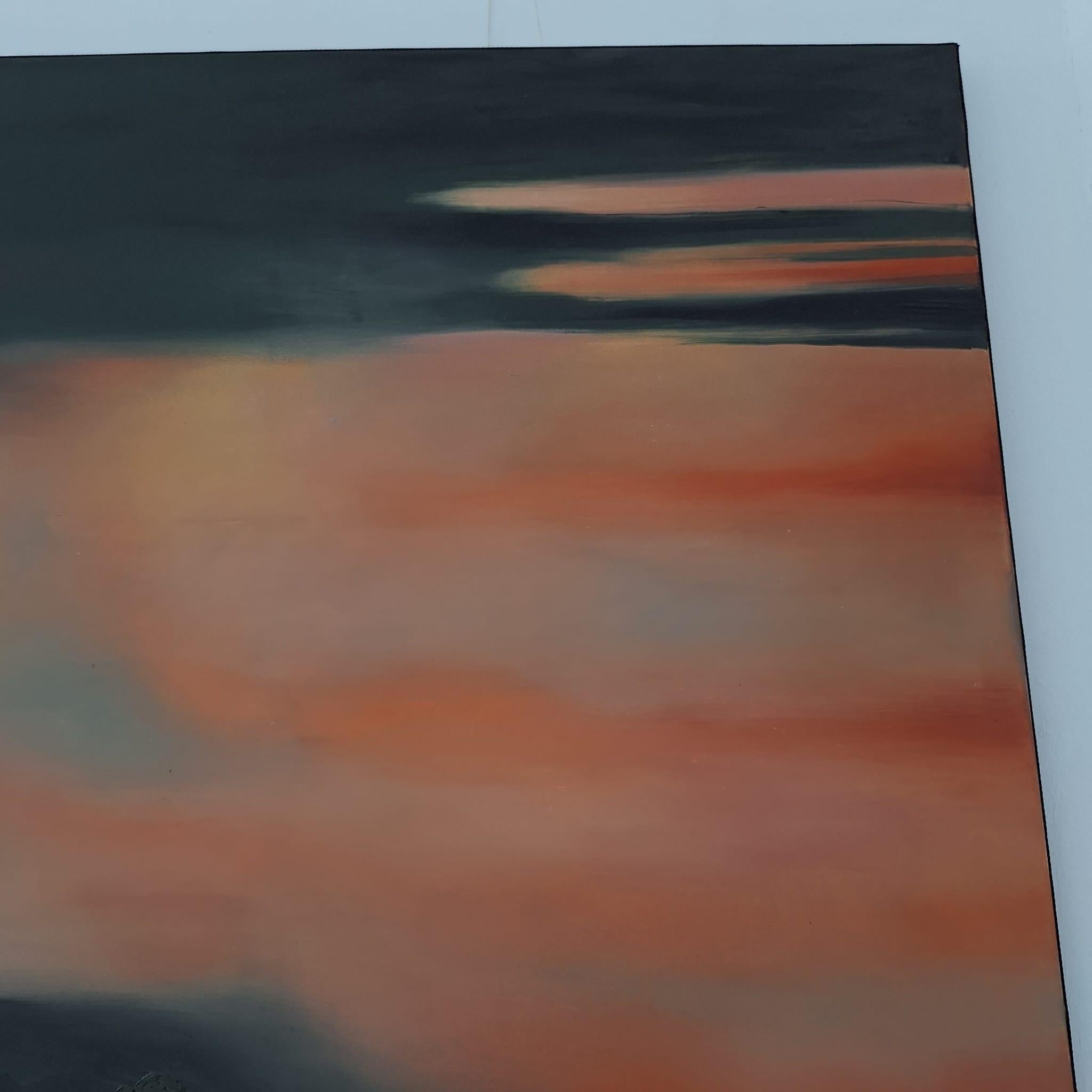 Unbetitelt. Zeitgenössisches abstraktes Ölgemälde eines jungen polnischen Künstlers im Angebot 6