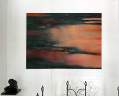 Senza titolo. Pittura astratta ad olio contemporanea di un giovane artista polacco