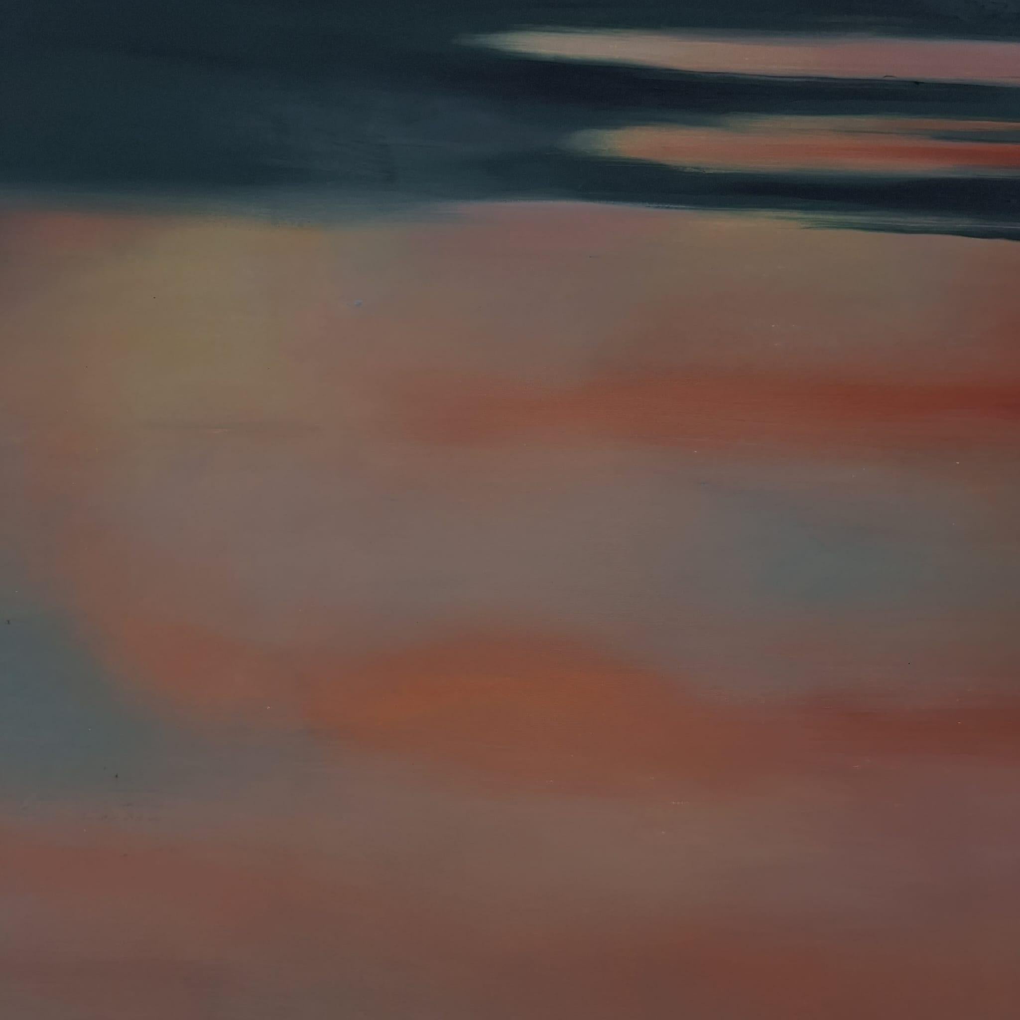 Großformatiges abstraktes Ölgemälde der polnischen Künstlerin Klaudia Lata. Die Malerei ist in Orange mit dunklen Akzenten gehalten. 

KLAUDIA LATA (geb. 1993) Absolventin der Akademie der Schönen Künste in Kattowitz im Fach Malerei. Diplom im Jahr