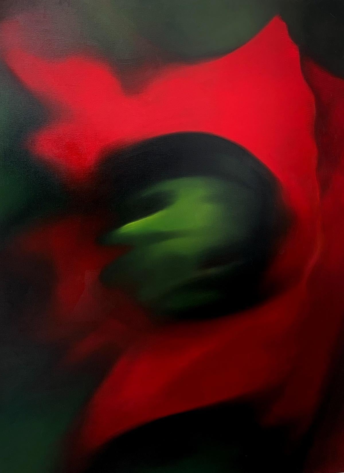 Klaudia Lata Abstract Painting - Untitled. Contemporary oil abstract painting by Polish Young Artist