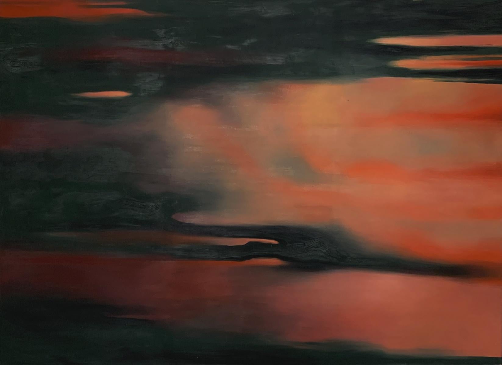 Klaudia Lata Abstract Painting - Untitled. Contemporary oil abstract painting by Polish Young Artist