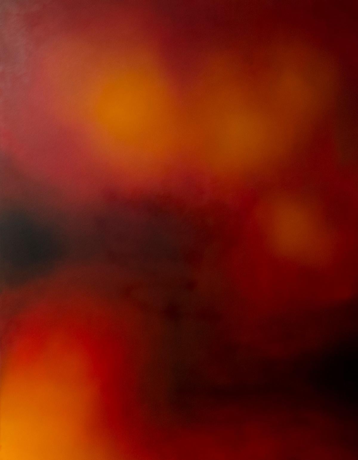 Klaudia Lata Abstract Painting - Untitled- Spheres - XXI century, Contemporary oil abstract painting, Canvas