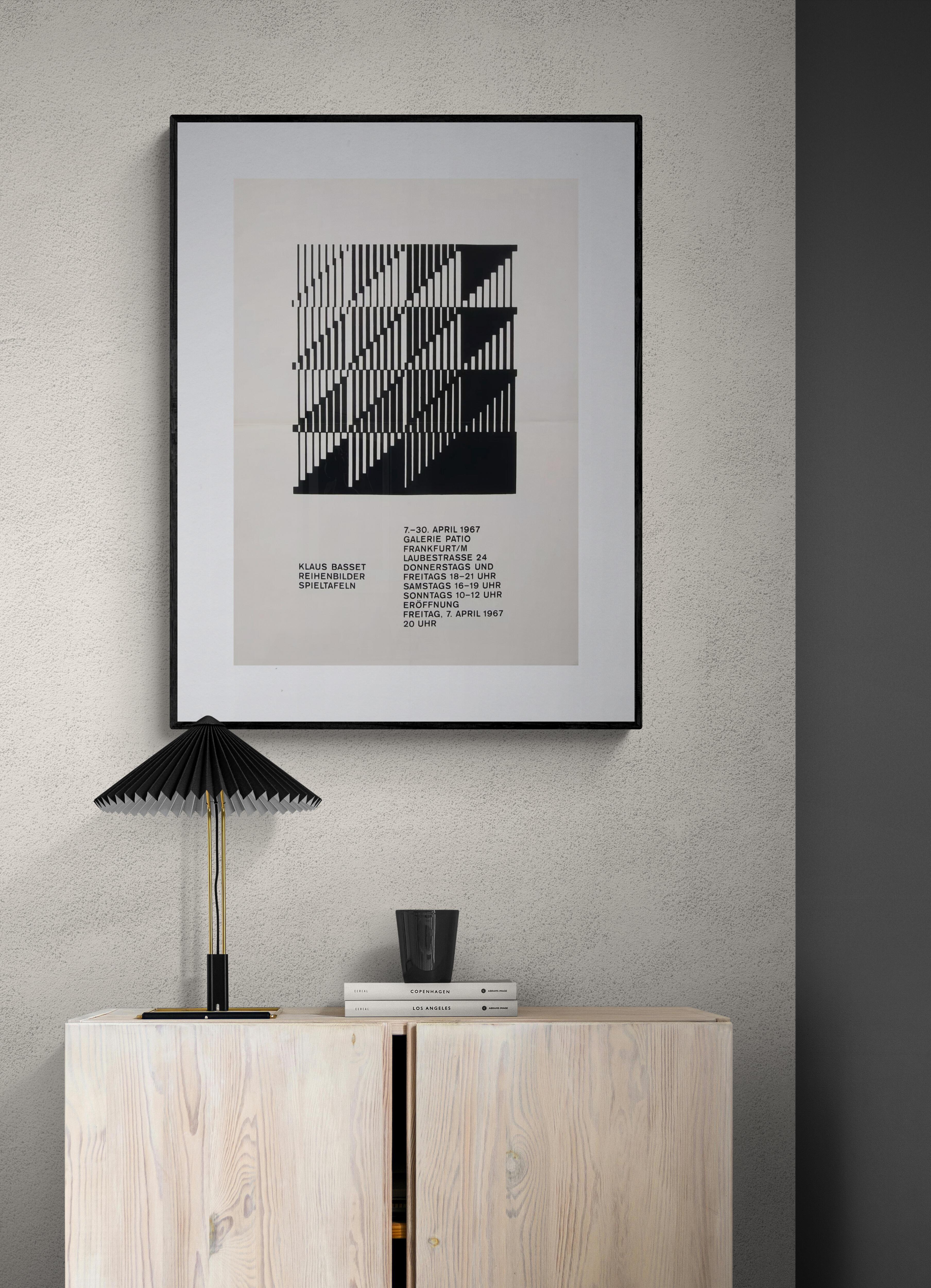 Reihenbilder Spieltafeln (abstraction géométrique, minimalisme, constructivisme) - Géométrique abstrait Print par Klaus Basset