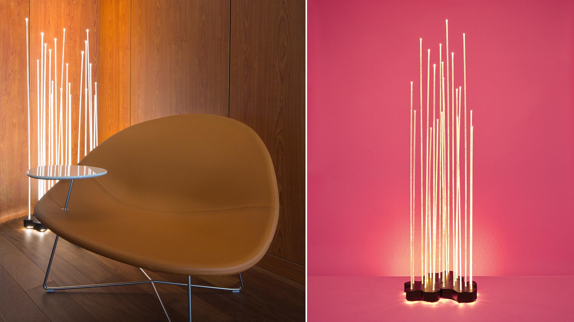 Contemporary Klaus Begasse 'Reeds Single' Indoor or Outdoor Floor Lamp for Artemide For Sale