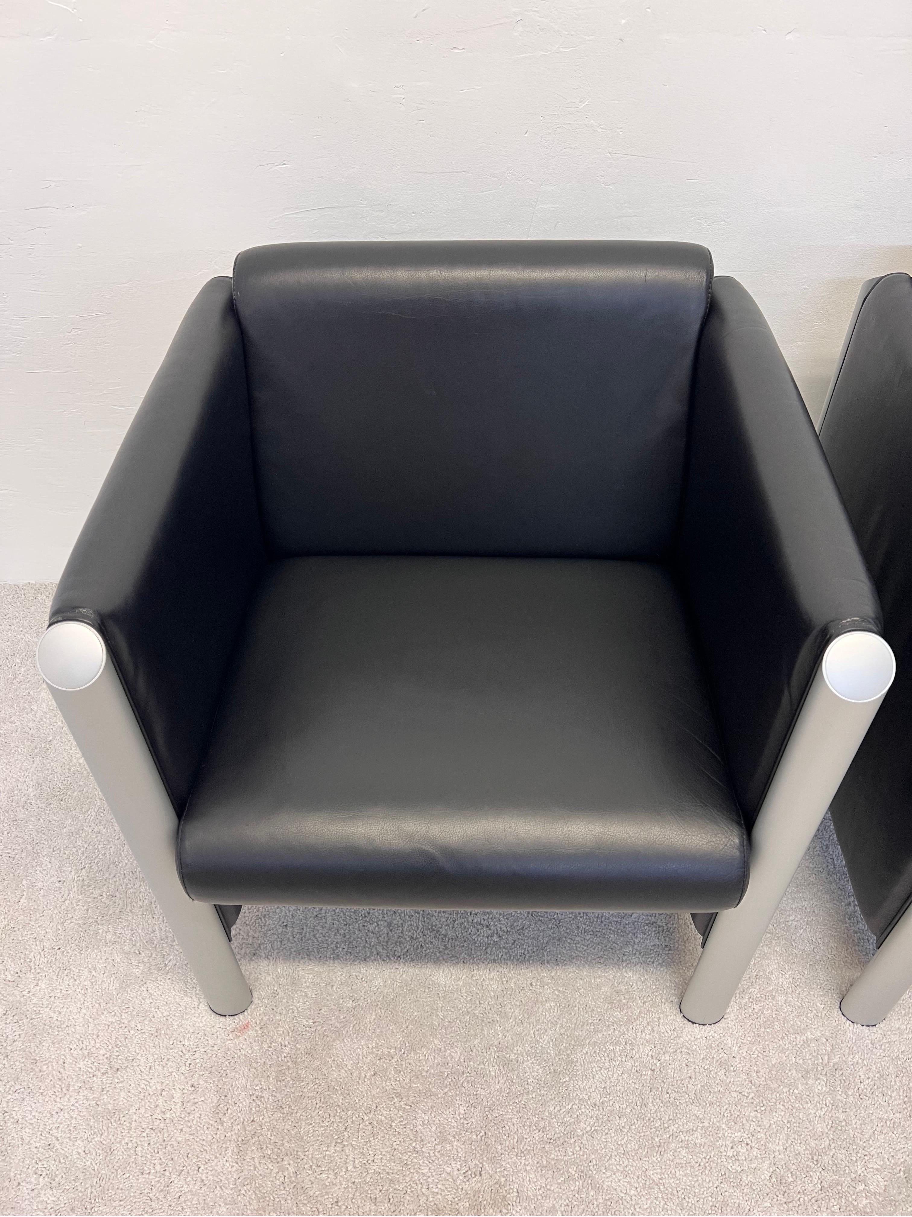 Klaus Franck and Werner Sauer 830 Cubis Chairs for Wilkhahn, a Pair For Sale 2