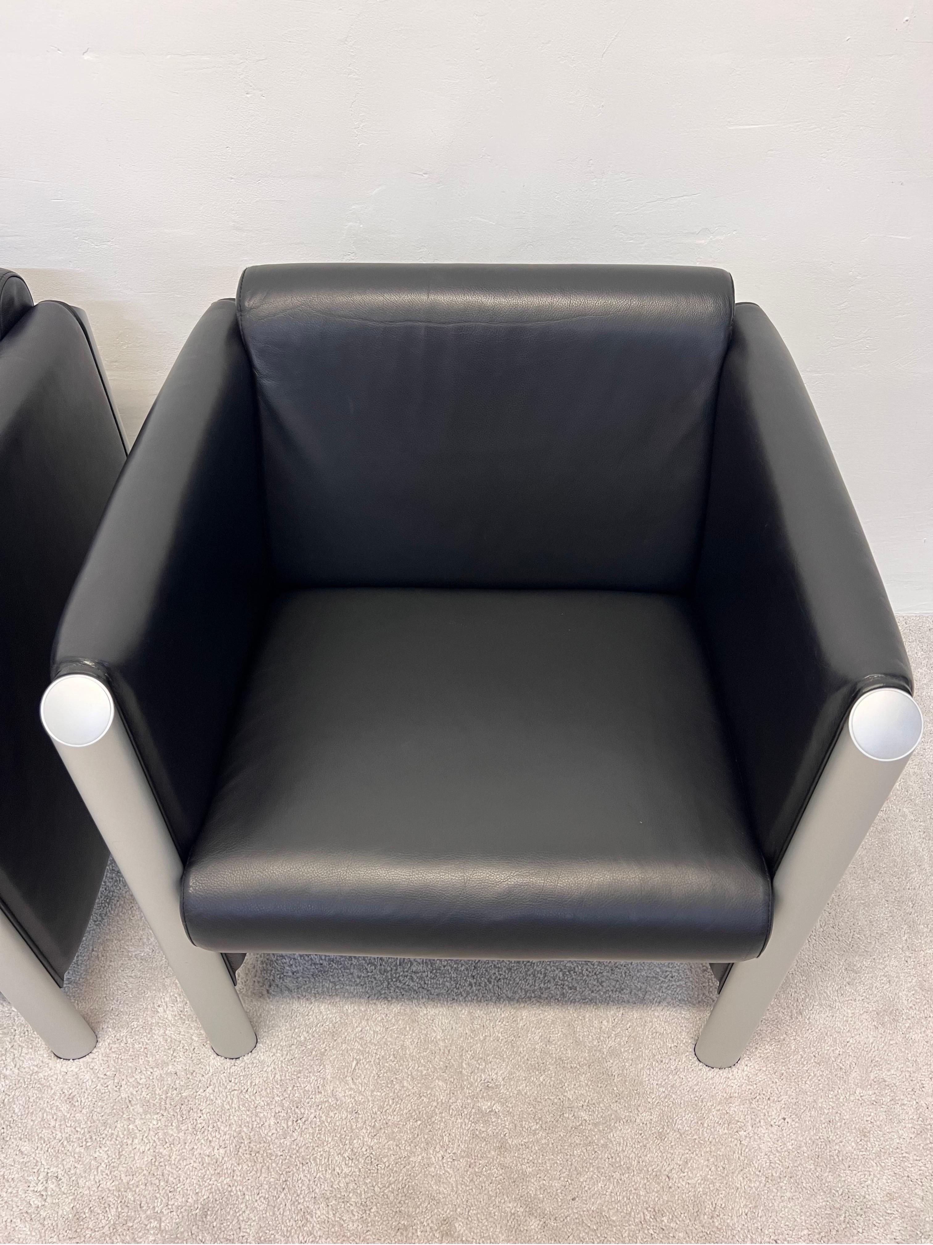 Klaus Franck and Werner Sauer 830 Cubis Chairs for Wilkhahn, a Pair For Sale 3
